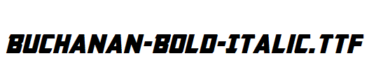 Buchanan-Bold-Italic