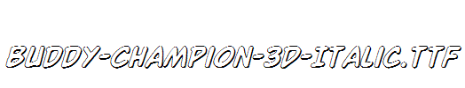 Buddy-Champion-3D-Italic