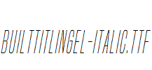 BuiltTitlingEl-Italic
