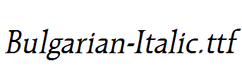 Bulgarian-Italic.ttf