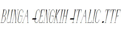 Bunga-Cengkih-Italic