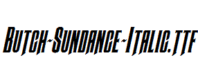 Butch-Sundance-Italic