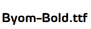 Byom-Bold