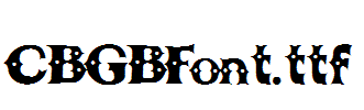 CBGBFont