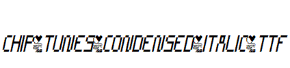 CHIP-TUNES-Condensed-Italic