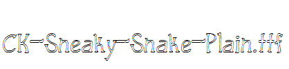 CK-Sneaky-Snake-Plain.ttf