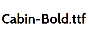 Cabin-Bold