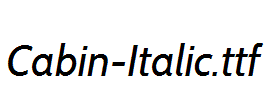 Cabin-Italic