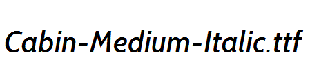 Cabin-Medium-Italic
