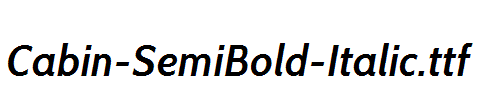 Cabin-SemiBold-Italic