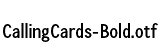 CallingCards-Bold