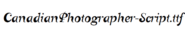 CanadianPhotographer-Script.ttf