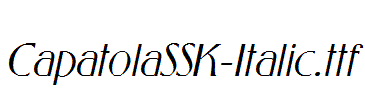CapatolaSSK-Italic.ttf