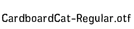 CardboardCat-Regular