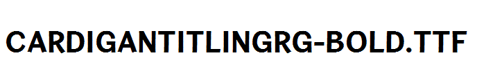 CardiganTitlingRg-Bold