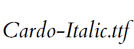 Cardo-Italic