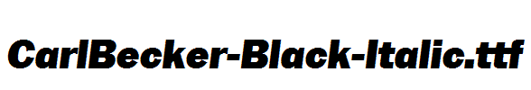CarlBecker-Black-Italic.ttf