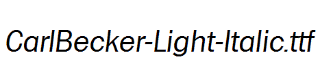 CarlBecker-Light-Italic.ttf