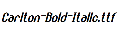 Carlton-Bold-Italic