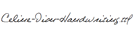 Celine-Dion-Handwriting