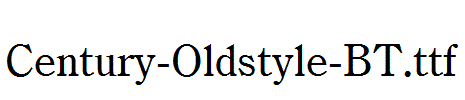 Century-Oldstyle-BT.ttf