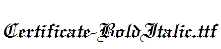Certificate-BoldItalic.ttf