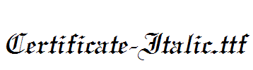 Certificate-Italic.ttf