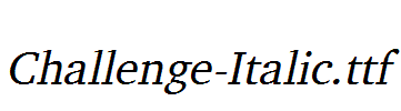 Challenge-Italic.ttf