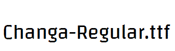 Changa-Regular
