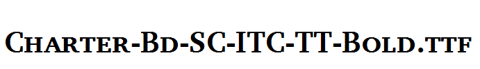 Charter-Bd-SC-ITC-TT-Bold.ttf