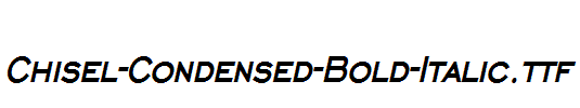 Chisel-Condensed-Bold-Italic.ttf