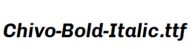 Chivo-Bold-Italic