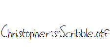 Christopher-s-Scribble.otf