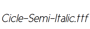 Cicle-Semi-Italic