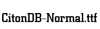 CitonDB-Normal.ttf