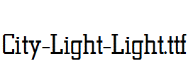 City-Light-Light.ttf