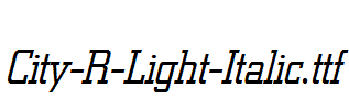 City-R-Light-Italic.ttf