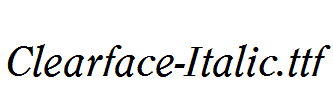Clearface-Italic.ttf