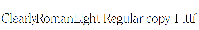 ClearlyRomanLight-Regular-copy-1-.ttf