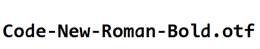 Code-New-Roman-Bold