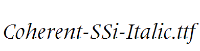 Coherent-SSi-Italic.ttf