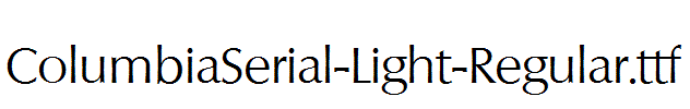 ColumbiaSerial-Light-Regular.ttf