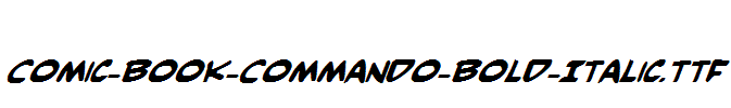 Comic-Book-Commando-Bold-Italic