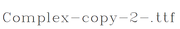 Complex-copy-2-.ttf
