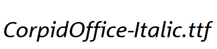 CorpidOffice-Italic.ttf