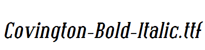 Covington-Bold-Italic