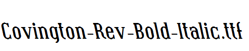Covington-Rev-Bold-Italic