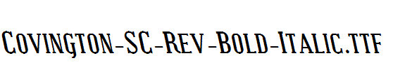 Covington-SC-Rev-Bold-Italic