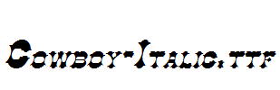 Cowboy-Italic.ttf