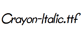 Crayon-Italic.ttf
